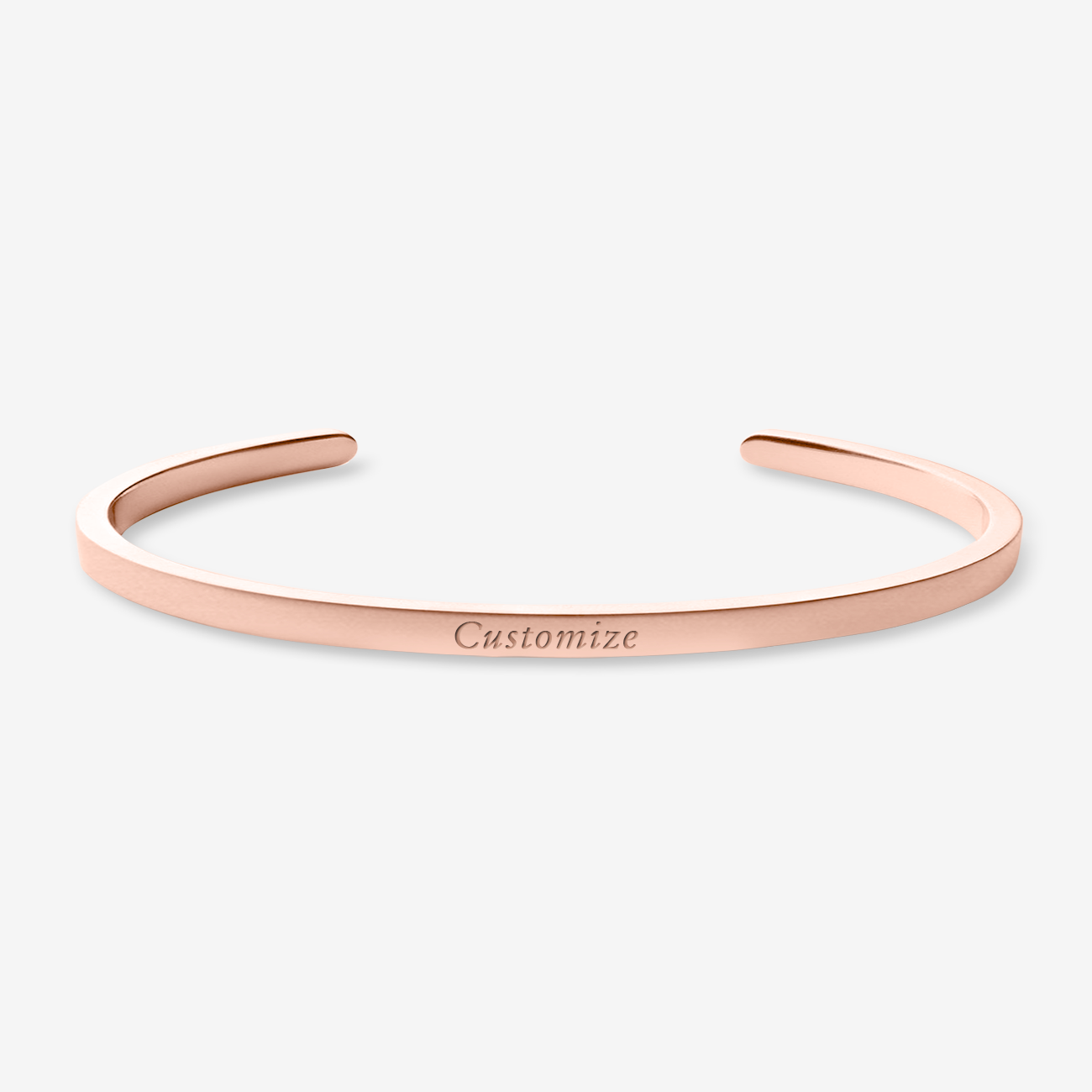 Personalized Momento Cuff in Rose Gold (Customizable)