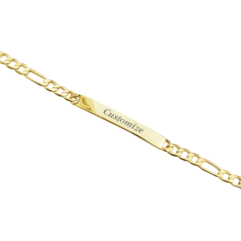 Erté Figaro ID Bracelet in Gold Vermeil